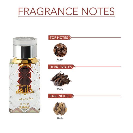 Ajmal Dahnul Oudh Khalifa Attar (Concentrated Perfume Oil)
