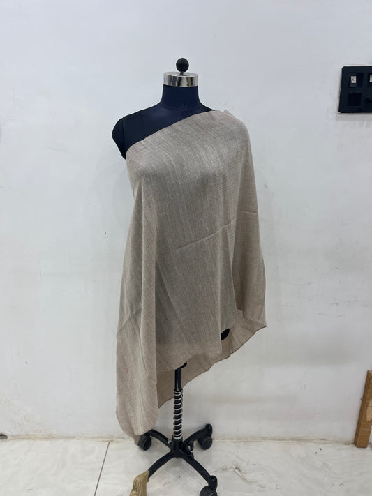 Pashmina Neutral Beige Classic Handwoven Shawl