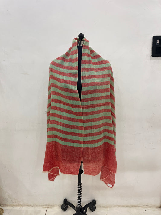 Pashmina Classic Striped Handwoven Shawl — Heritage
