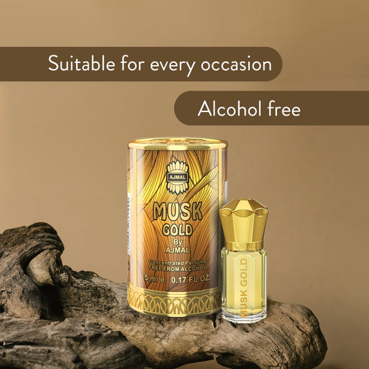 Ajmal Musk Gold Attar (Concentrated Perfume Oil)