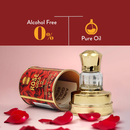 Ajmal Rose Gold Attar (Concentrated Perfume Oil)