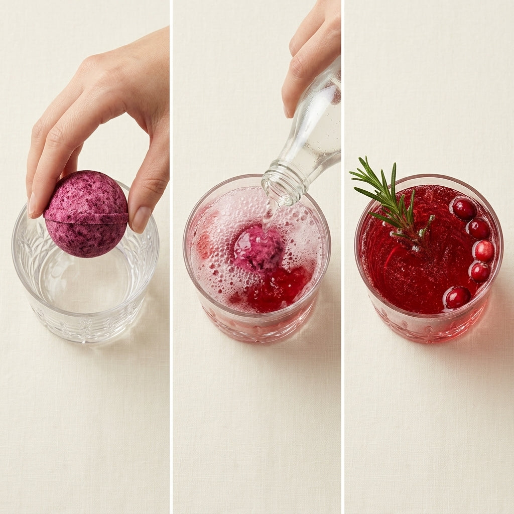 Cranberry Cocktail Bomb – Tart & Sweet Berry Fizzy Drink Bomb