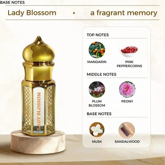 Zuhur AL Oasis Lady Blossom Non Alcoholic Attar For Women 6ML