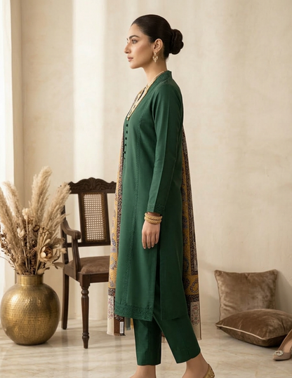 Pashmina Kalamkari Multi-Embroidery Shawl