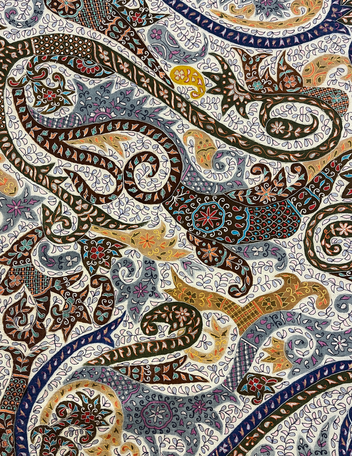 Pashmina Kalamkari Multi-Embroidery Shawl