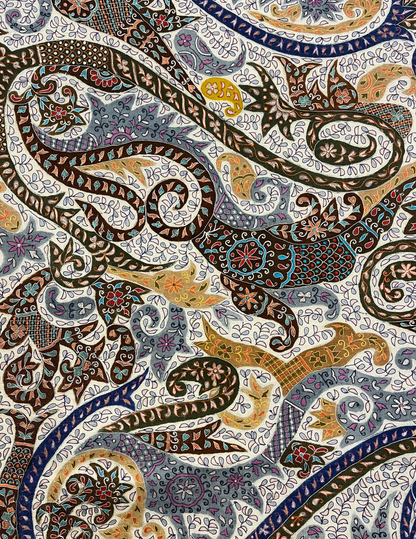 Pashmina Kalamkari Multi-Embroidery Shawl