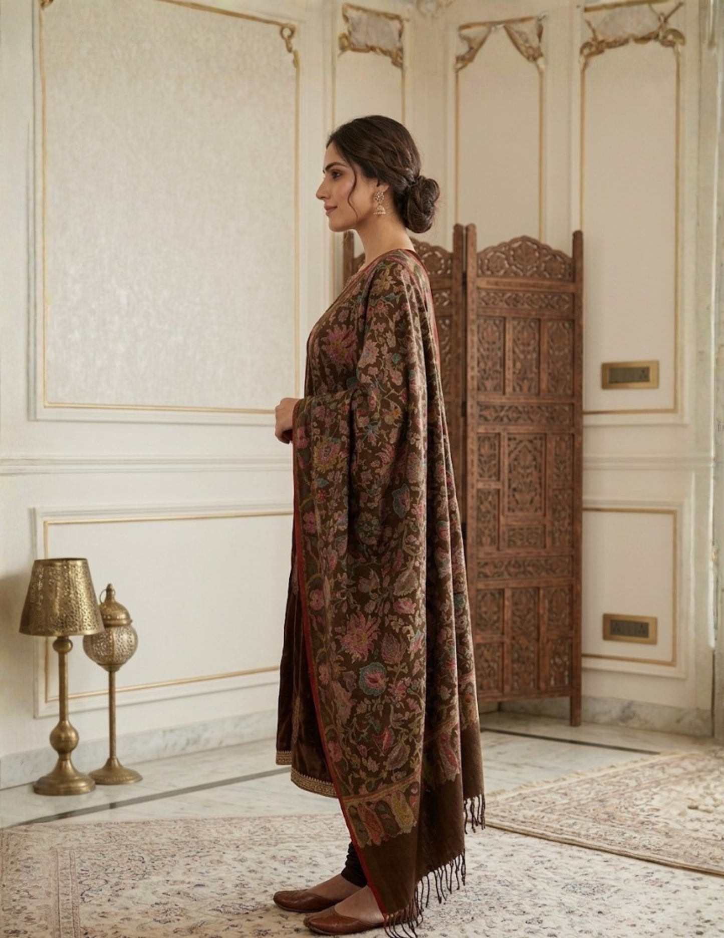Pashmina Kani Jamawar Coffee — GI Certified