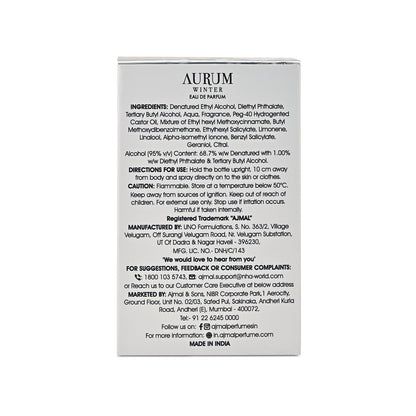 Ajmal Aurum Winter Eau De Parfum