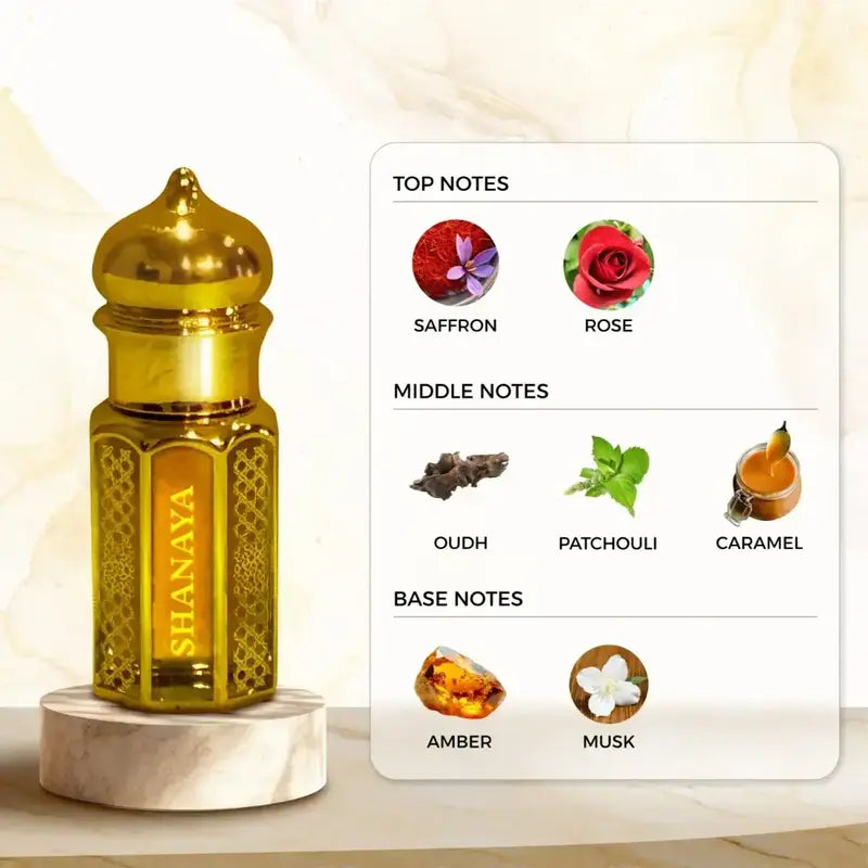 Zuhur AL Oasis Shanaya Non Alcoholic Unisex Attar 6 ML