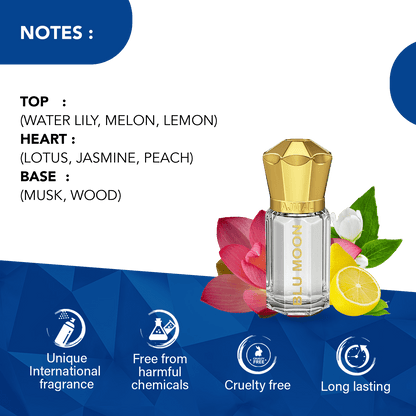 Ajmal Blu Moon Attar (Concentrated Perfume Oil)