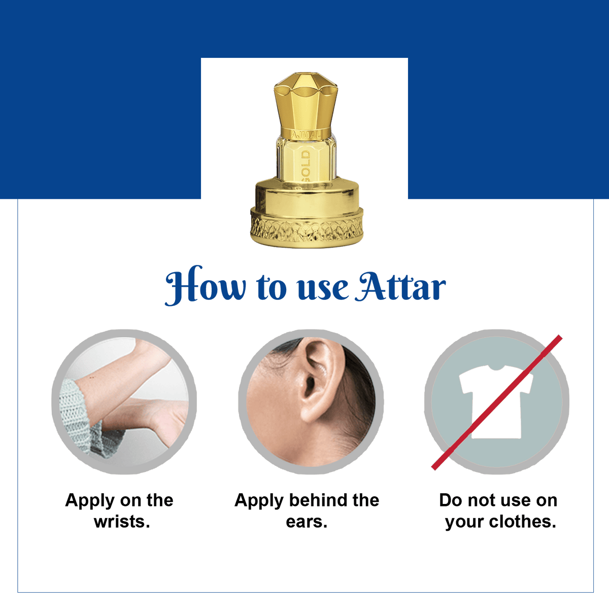 Ajmal Blu Moon Attar (Concentrated Perfume Oil)