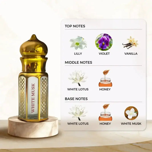 Zuhur AL Oasis White Musk Non Alcoholic Unisex Attar 6ML