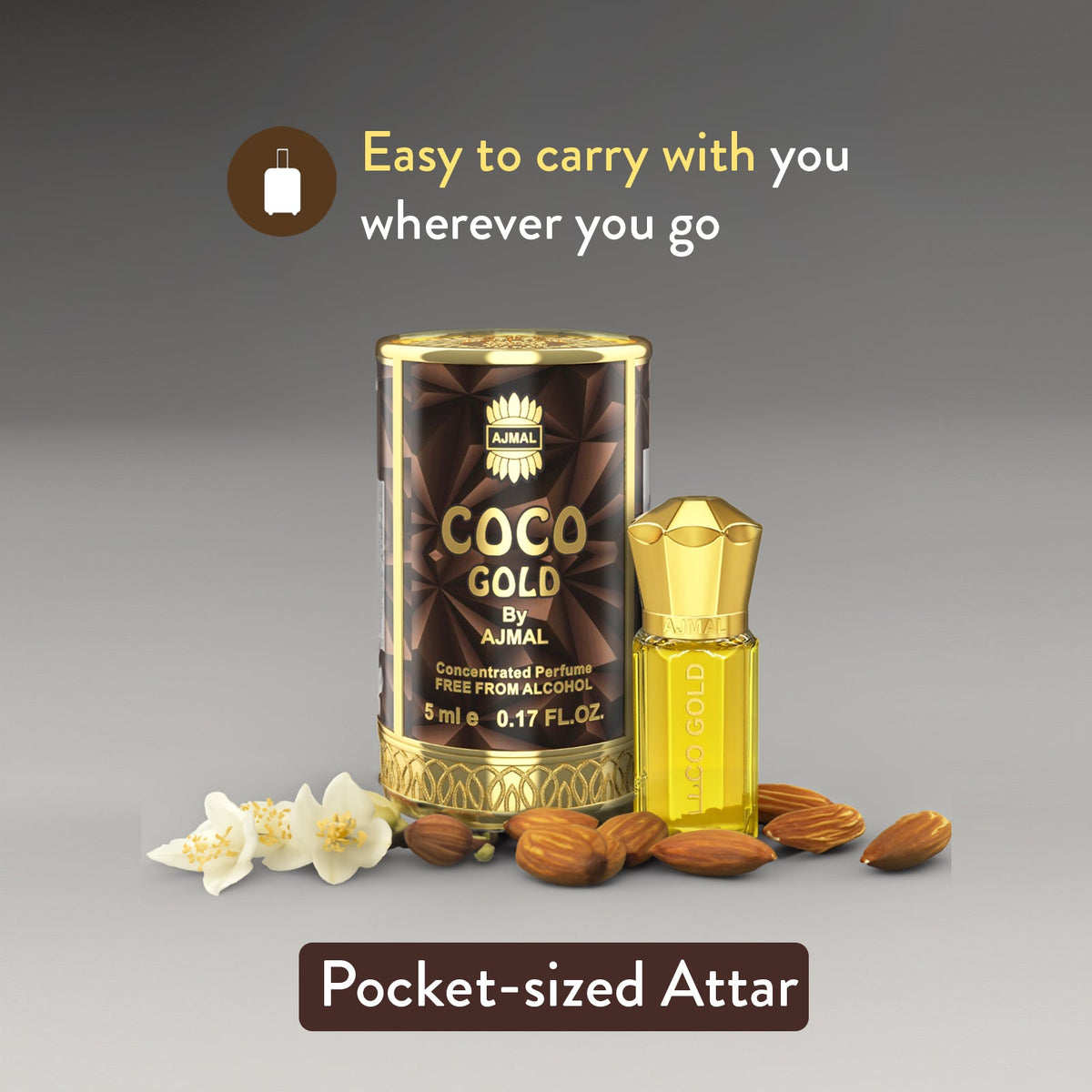 Ajmal Coco Gold Attar (Concentrated Perfume Oil)