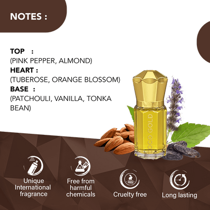 Ajmal Coco Gold Attar (Concentrated Perfume Oil)