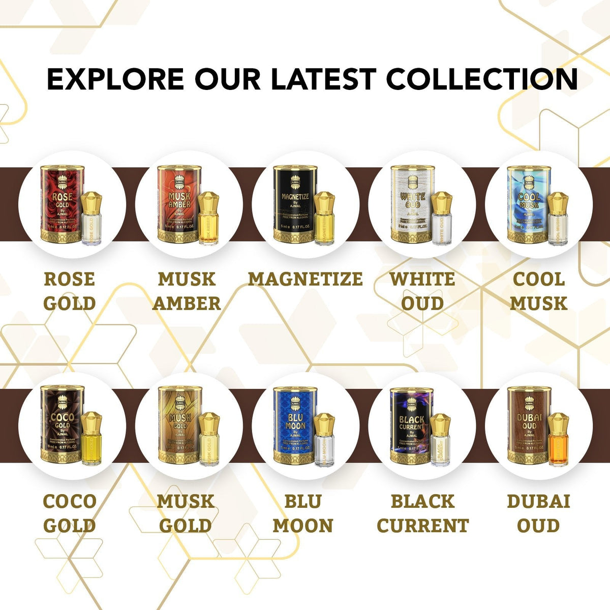 Ajmal Coco Gold Attar (Concentrated Perfume Oil)