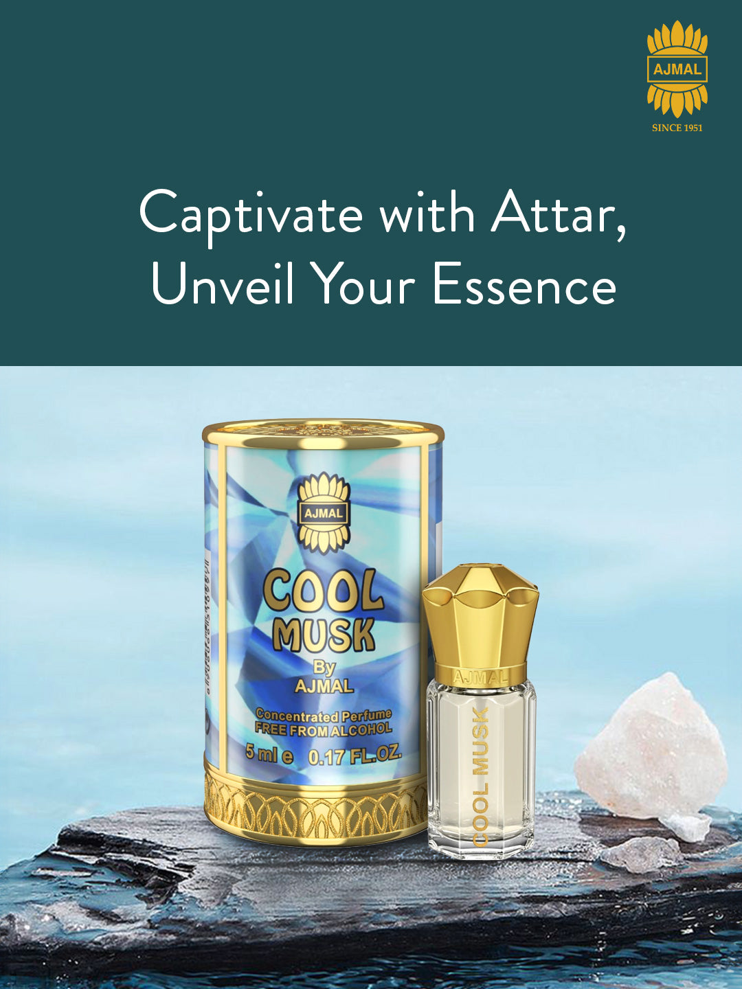 Ajmal Cool Musk Attar (Concentrated Perfume Oil)