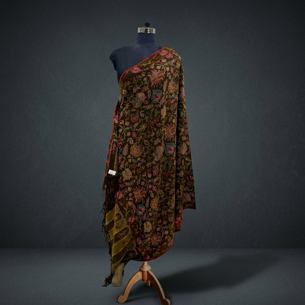 Pashmina Kani Jamawar Coffee — GI Certified