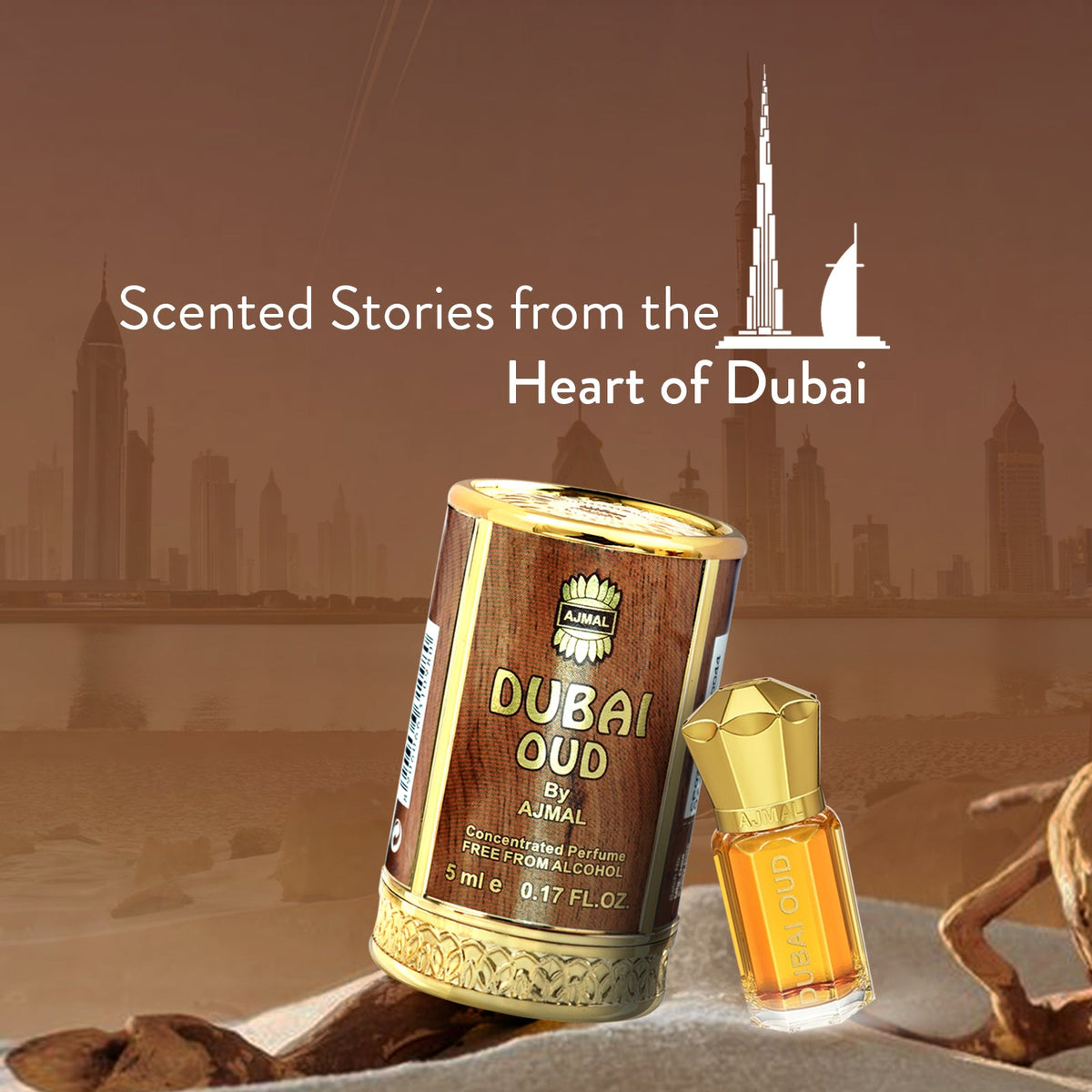 Ajmal Dubai Oud Attar (Concentrated Perfume Oil)