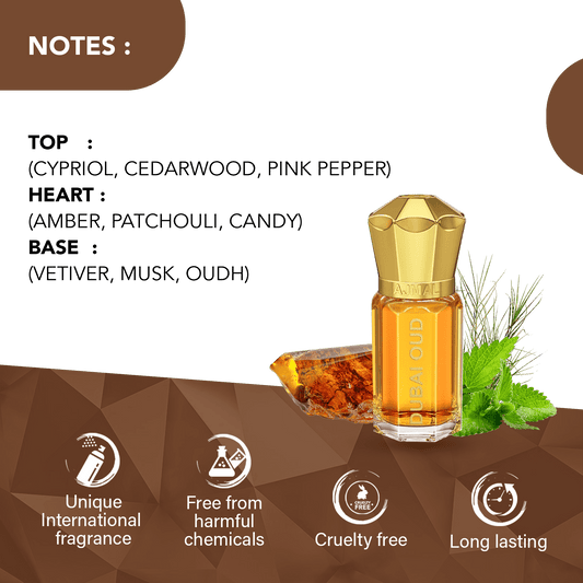 Ajmal Dubai Oud Attar (Concentrated Perfume Oil)