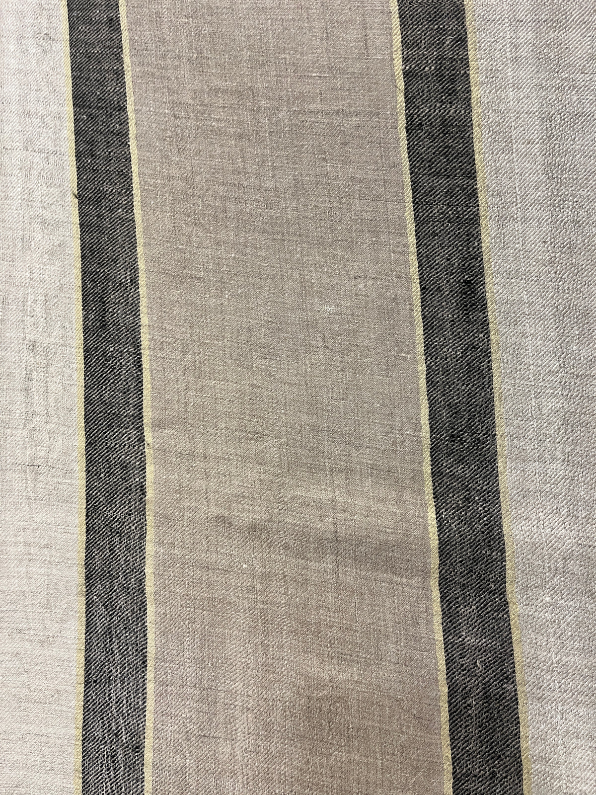 Pashmina Grey & Ivory Bold Stripe Shawl