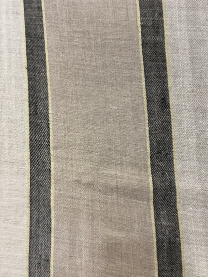 Pashmina Grey & Ivory Bold Stripe Shawl