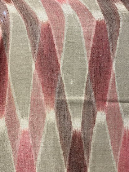 Pashmina Ikat Pattern Checkered Handwoven Shawl
