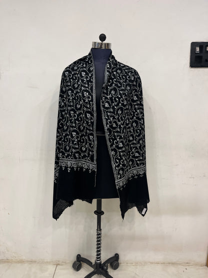 Pashmina Sozni Jali Pattern Embroidered Stole