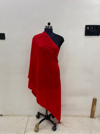 Pashmina Scarlet Red Statement Handwoven Shawl