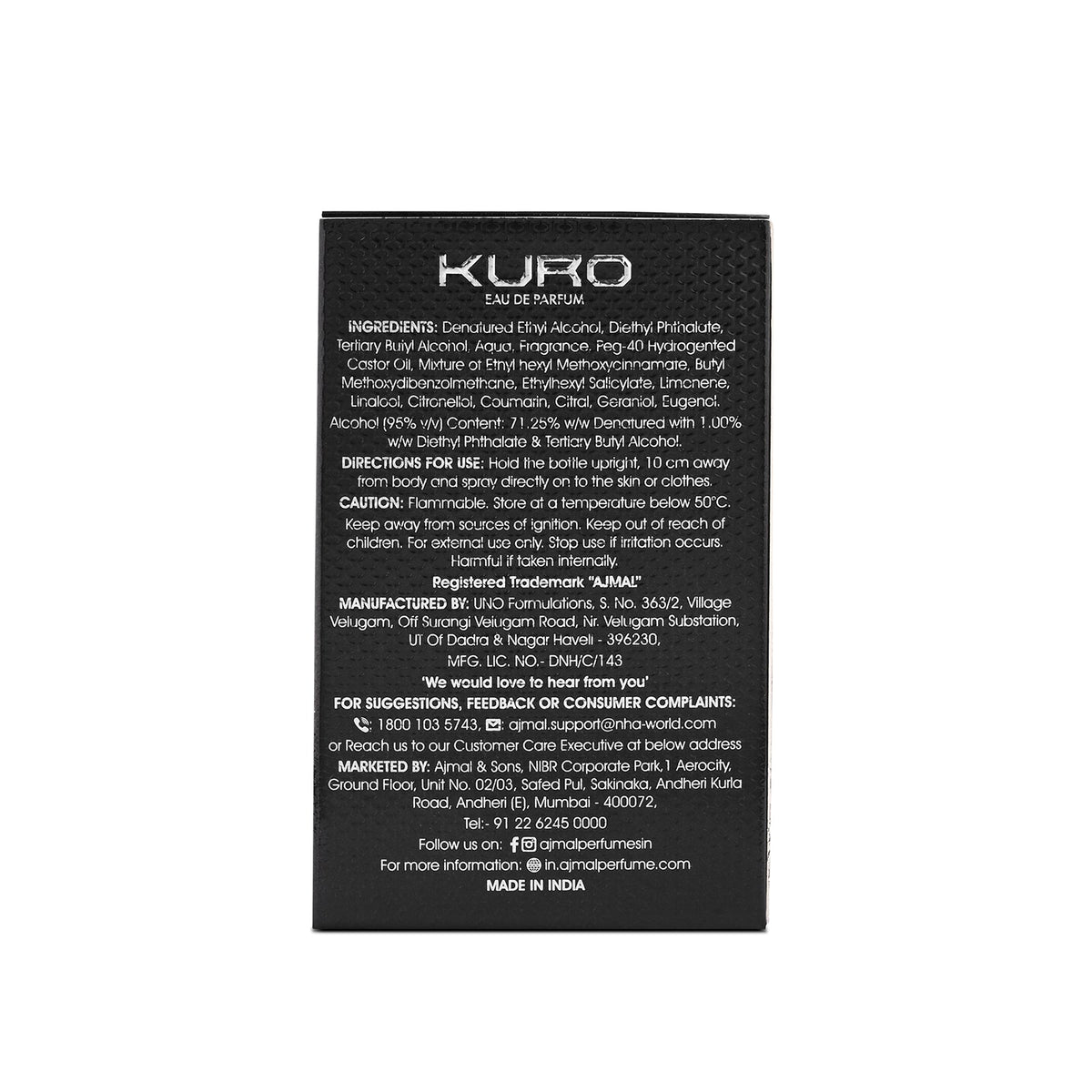 Ajmal Kuro Eau De Parfum