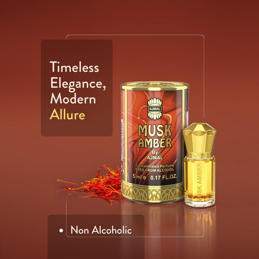 Ajmal Musk Amber Attar (Concentrated Perfume Oil)