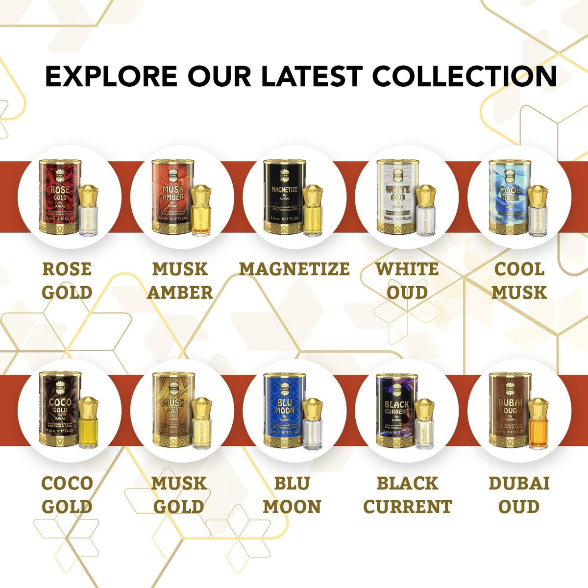 Ajmal Musk Amber Attar (Concentrated Perfume Oil)