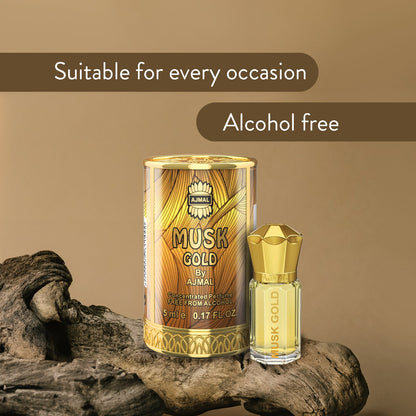 Ajmal Musk Gold Attar (Concentrated Perfume Oil)
