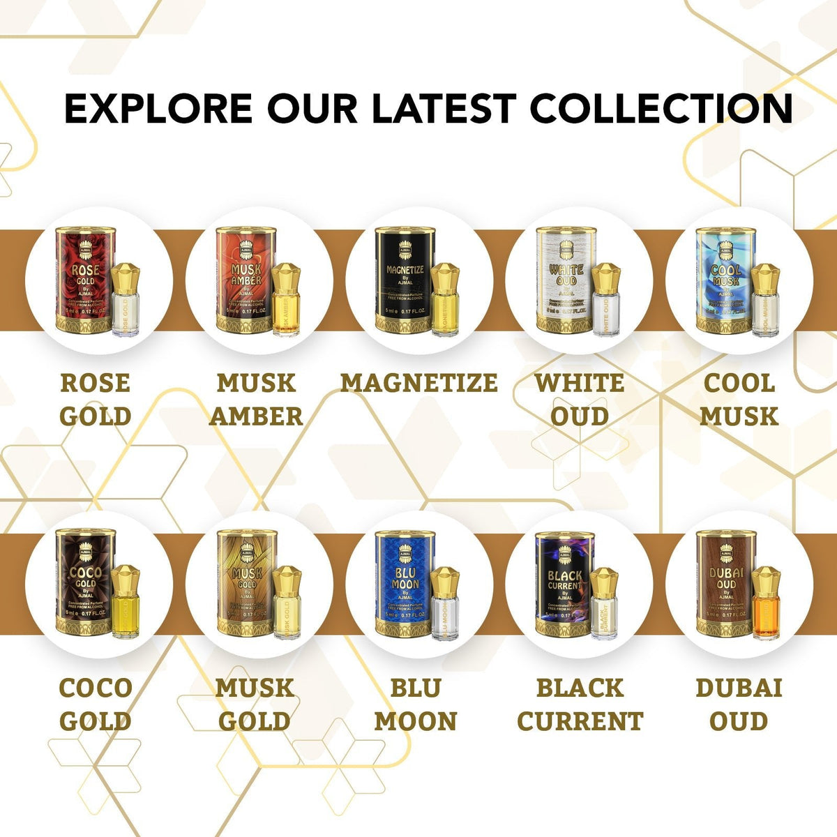 Ajmal Musk Gold Attar (Concentrated Perfume Oil)