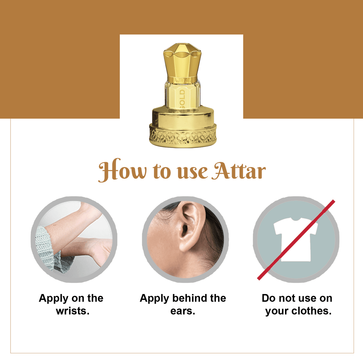 Ajmal Musk Gold Attar (Concentrated Perfume Oil)