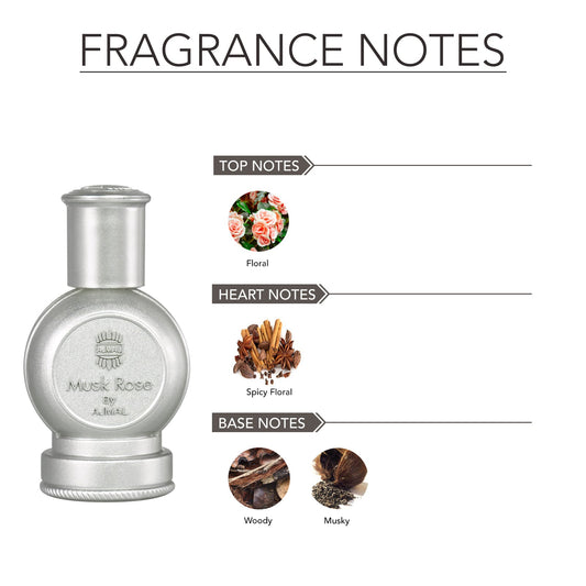 Ajmal Musk Rose Attar (Concentrated Perfume Oil)