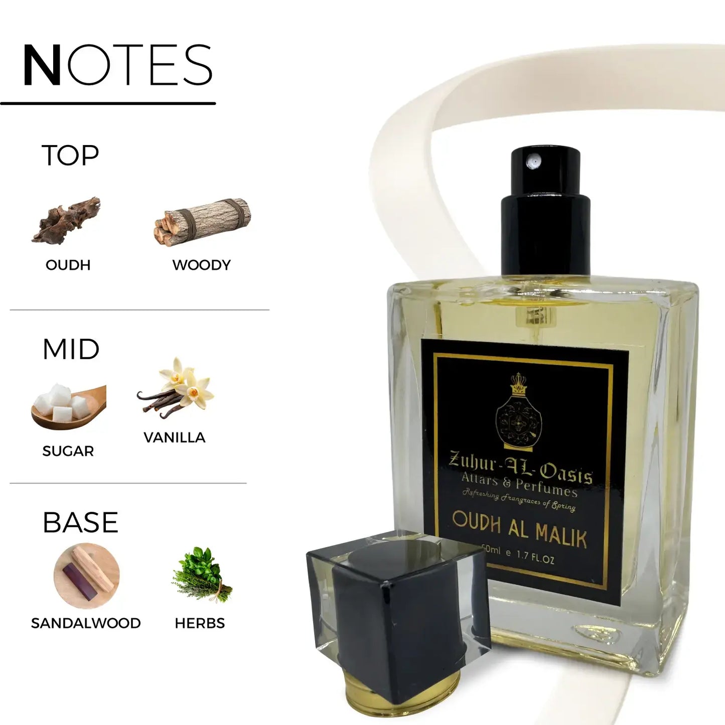 Zuhur AL Oasis Oudh AL Malik Perfume For Men