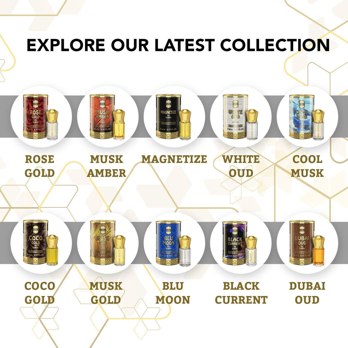 Ajmal White Oud Attar (Concentrated Perfume Oil)