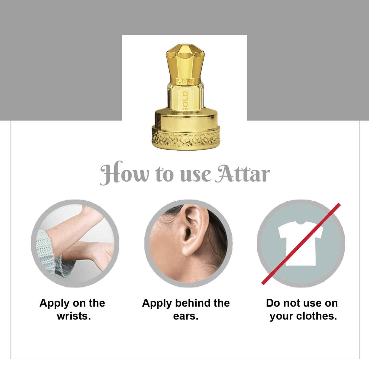 Ajmal White Oud Attar (Concentrated Perfume Oil)