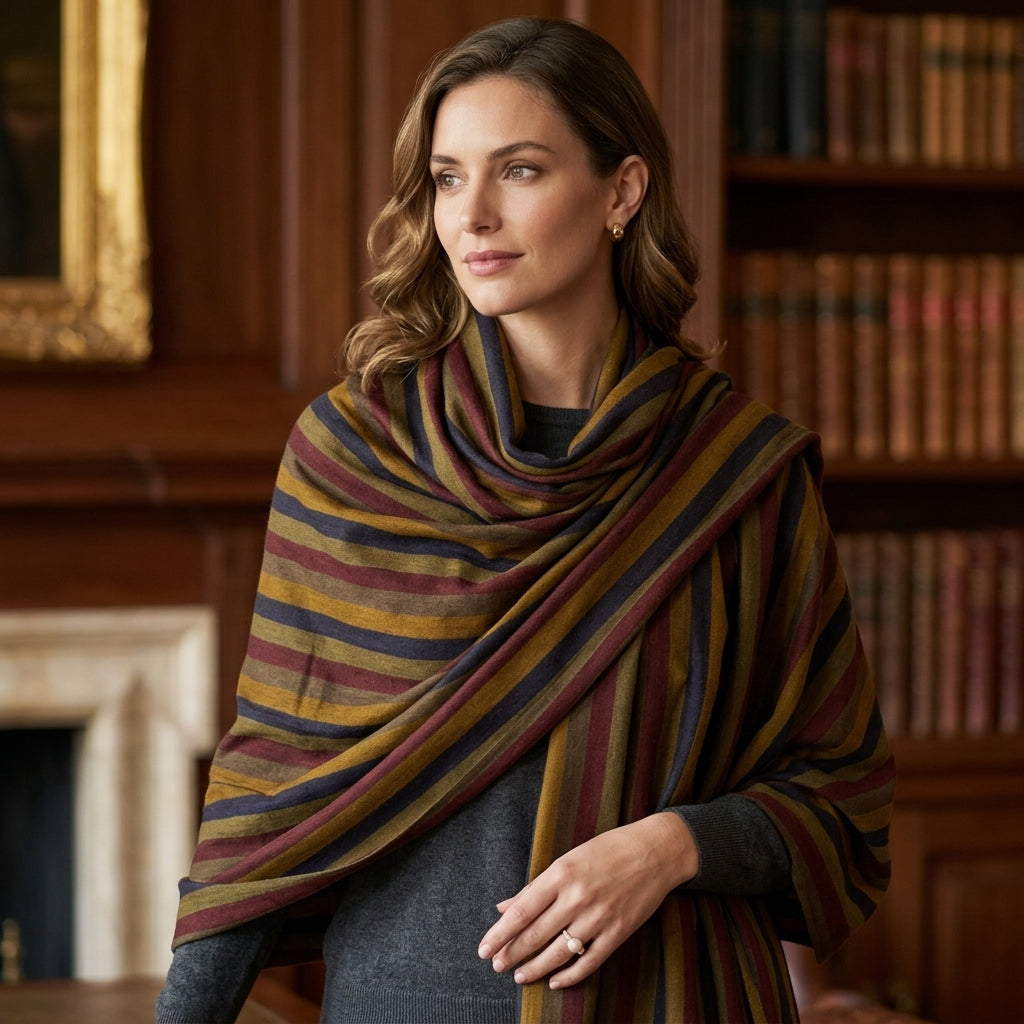 Pashmina Classic Stripe Handwoven Shawl