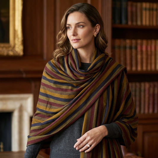 Pashmina Classic Stripe Handwoven Shawl