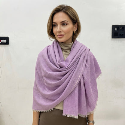 Pashmina Lavender Grace Lightweight  Handwoven Stole