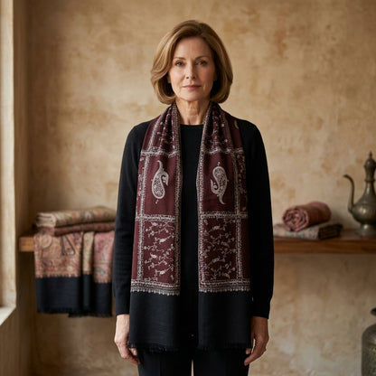 Pashmina Designer Zali Weave Stole