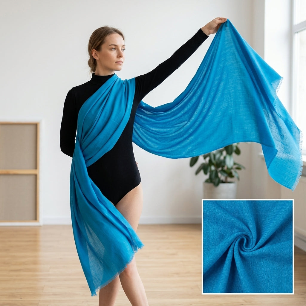 Pashmina Royal Teal Premium Handwoven Stole