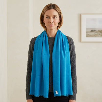 Pashmina Royal Teal Premium Handwoven Stole