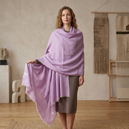 Pashmina Lavender Grace Lightweight  Handwoven Stole