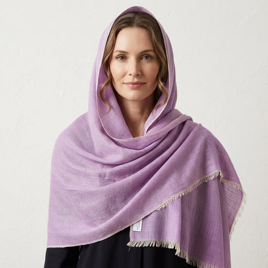 Pashmina Lavender Grace Lightweight  Handwoven Stole