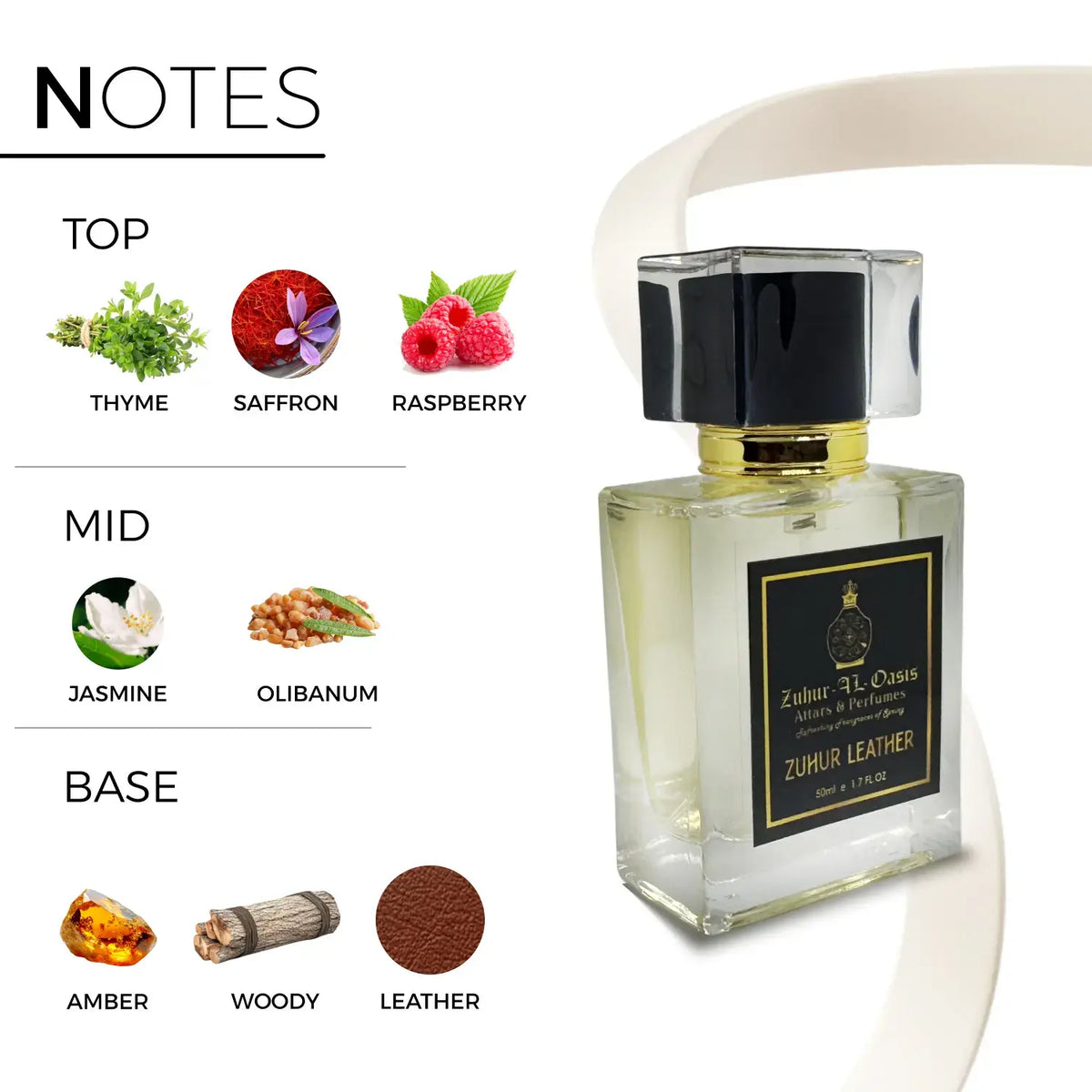 Zuhur AL Oasis Zuhur Leather Perfume For Men