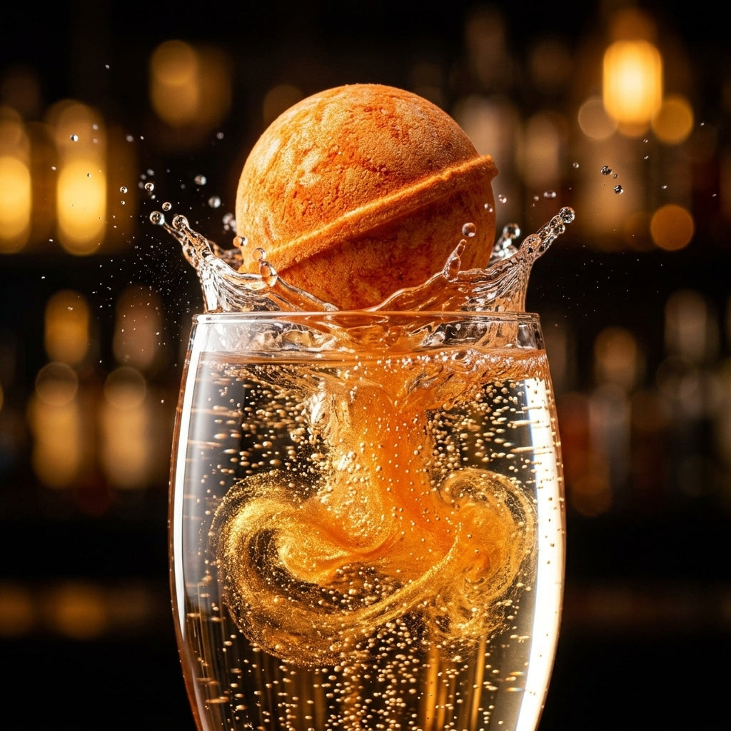 Mimosa Cocktail Bomb [- Orange-Zesty Bubbly Drink Bomb for Mocktails & Cocktails