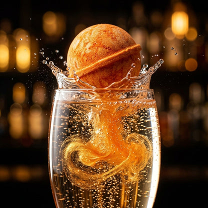 Mimosa Cocktail Bomb [- Orange-Zesty Bubbly Drink Bomb for Mocktails & Cocktails