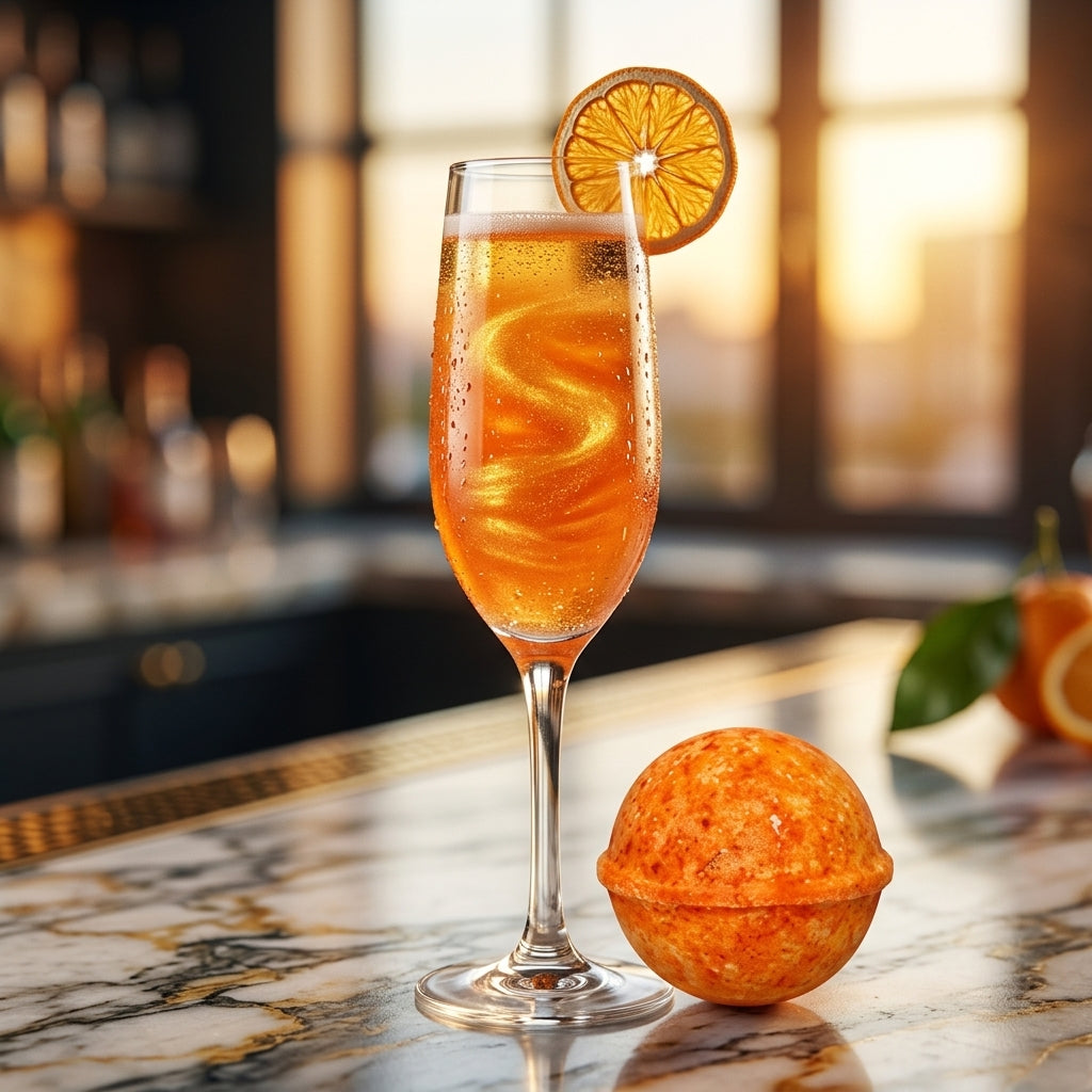 Mimosa Cocktail Bomb [- Orange-Zesty Bubbly Drink Bomb for Mocktails & Cocktails